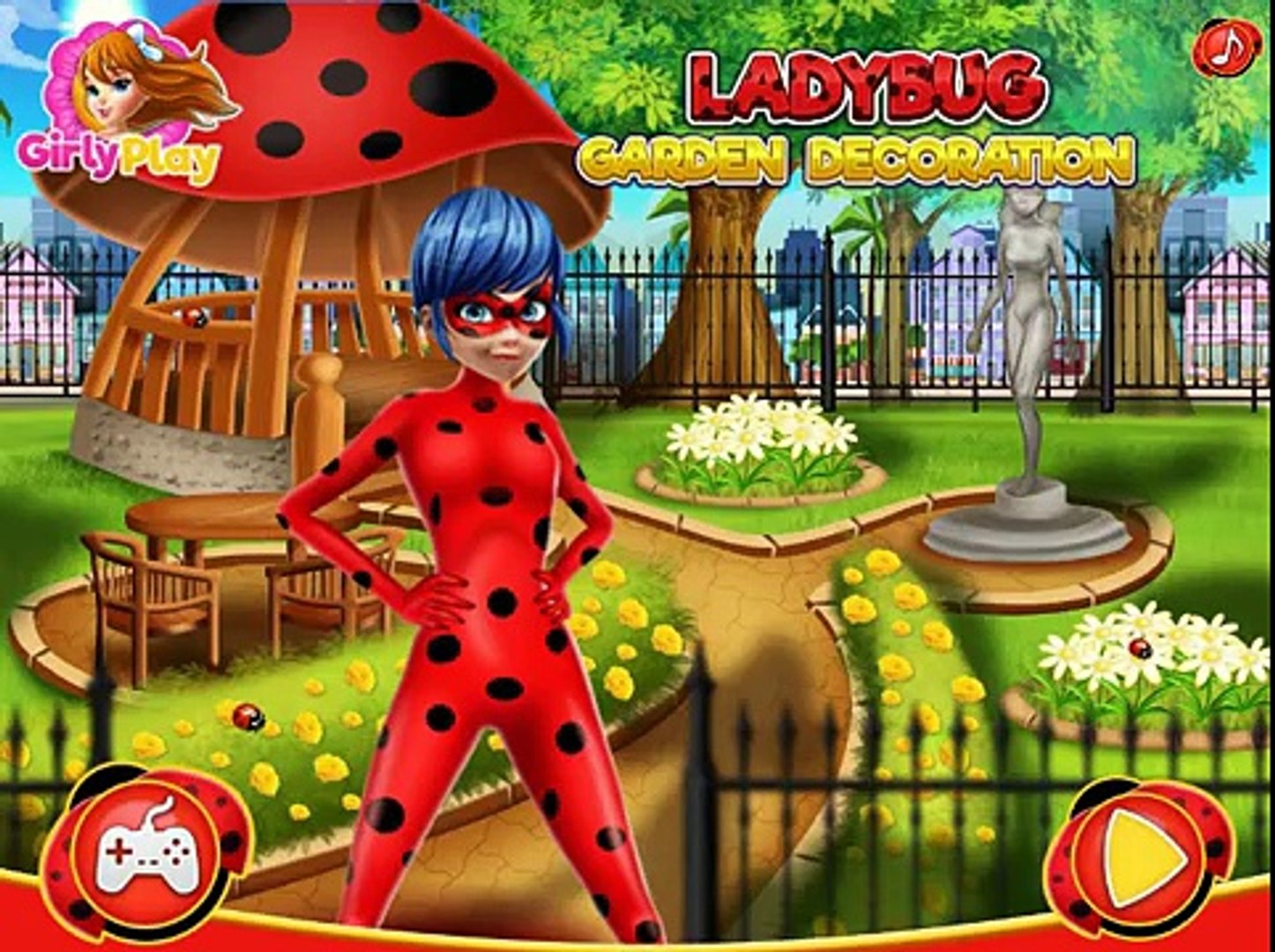 PRODIGIOSA LADYBUG DECORA SU JARDIN MIRACULOUS LADYBUG GARDEN DECORATION