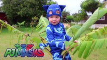 PJ MASKS IRL Superheroes In Real Life Gekko   Catboy Funny Baby PJ Masks Go To JAIL Police Cops