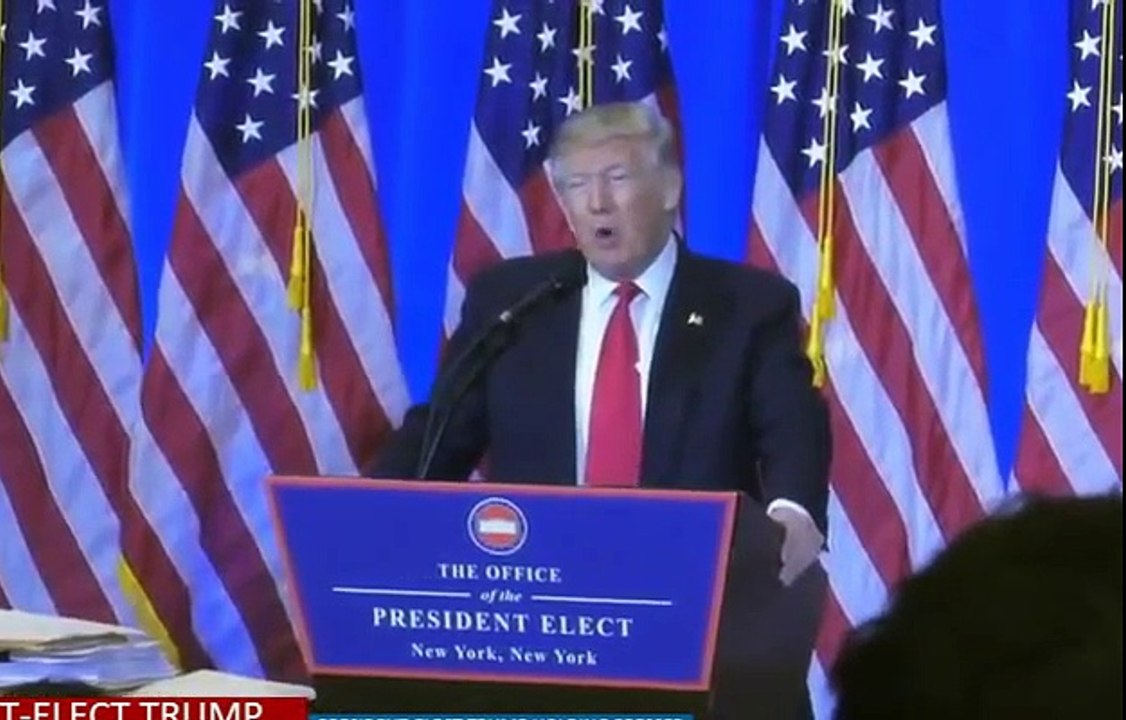 President-elect donald tromp hace una rueda de prensa y ofende periodista de cnn