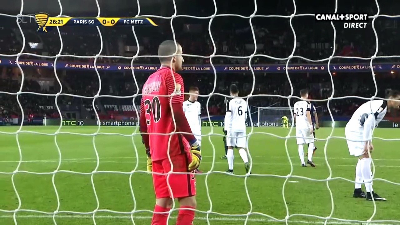 Thiago Silva  Goal HD - Paris SG	1-0	Metz 11.01.2017