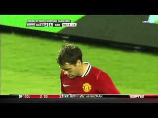 Michael Owen Misses Open Chance vs Barca'