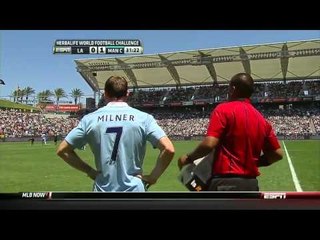 Balotelli Failed Trick Shot and Substitution