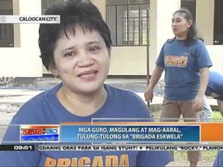 News to Go - Mga guro, magulang at mag-aaral tulung-tulong sa "Brigada Eskwela" 6/3/11