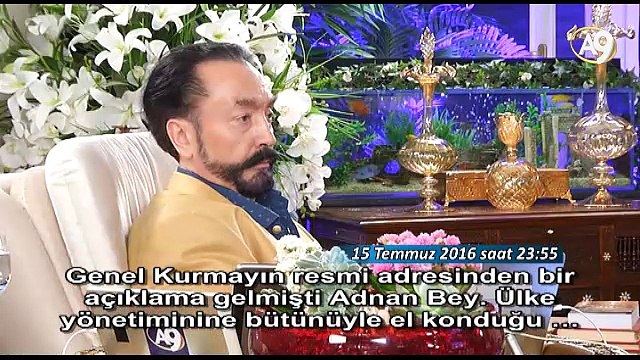 Adnan Oktar darbe girişimi gecesi internetten açıklanan darbe bildirisinin geçersiz olduğunu söyledi