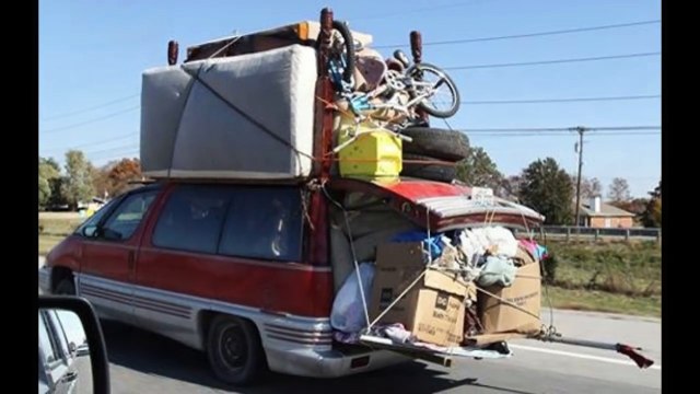 YOU GOTTA SEE THIS! Redneck Trailers, Redneck Haulers And Redneck Truck Loads!