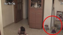 Câmera de Segurança filma Espírito Atormentando Filha