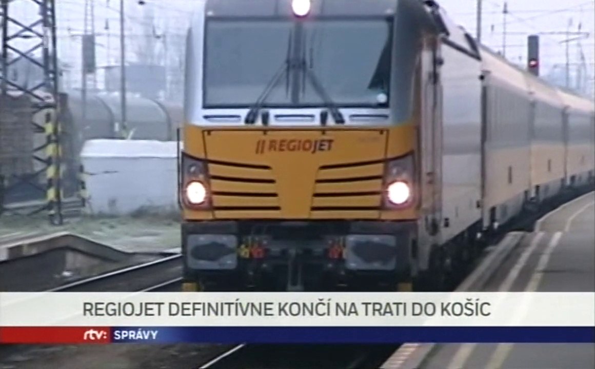 RegioJet BA - KE definitívne končí (20170111)