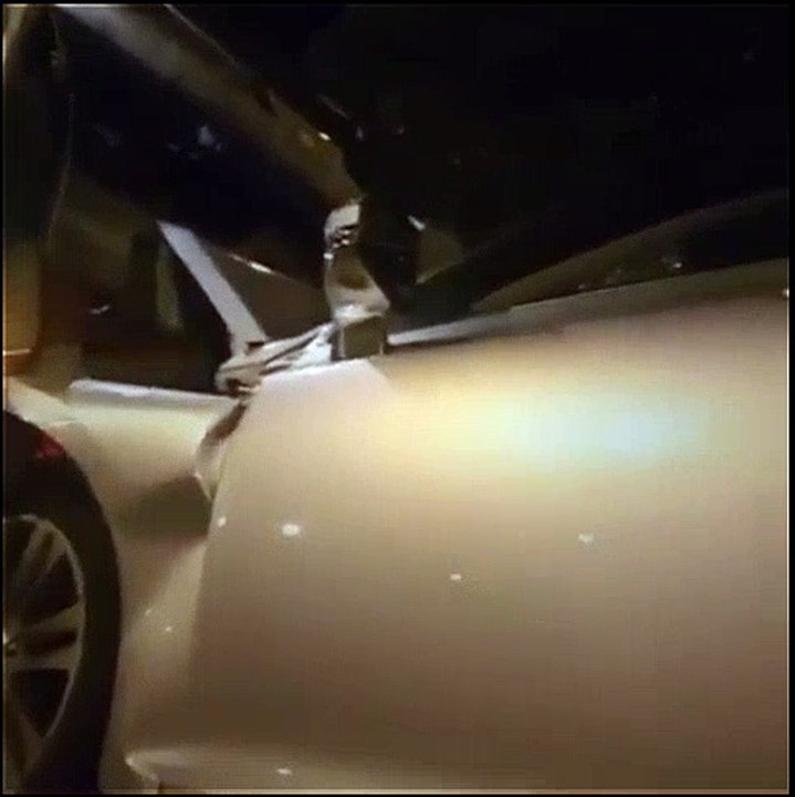 Wild: Dude Records Himself After Smashing His Car Into A Garbage Truck! "I Broke My Leg, Y'all Pray For Me"