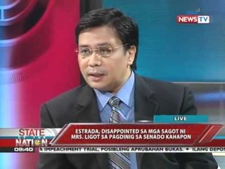 SONA - Sen. Estrada gives preview of Senate impeachment trials 03/22/11