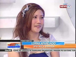 News to Go - Kara David interviews Bahrain OFW Lorna Aparejado 3/28/11
