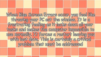 Get Informed: Blue Screen of Death Errors (BSOD)