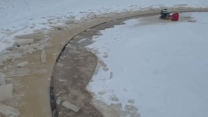 Mysterious Spinning Ice Circle Is Totally Man-Made