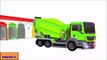Colors for Children to Learn with Street Vehicles, Cement Mixer Trucks, School BUS - Learning Videos