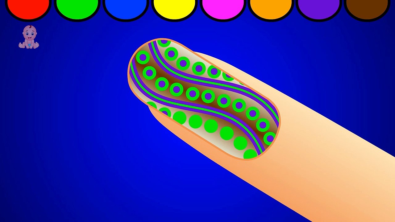 Nail Art Design   Learn Colors for Kids   Learn Colors with Surprise Nail Arts
