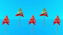 Christmas Tree Shaped Lollipops Finger Family Finger family Cartoon Animation nursery Rhymes