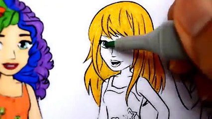 LEGO FRIENDS Coloring Page Art maker fun for kids to learn art