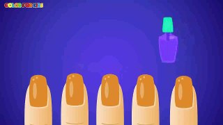 Learn Colors with Surprise Nail Arts   Colours to Kids Children Toddlers Baby Play Videos