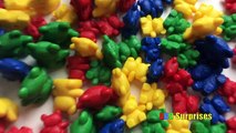 Learn Colors Spelling Counting Mini Teddy Bear Toys for Kids ABC Surprises Pet Shark Attack Toys