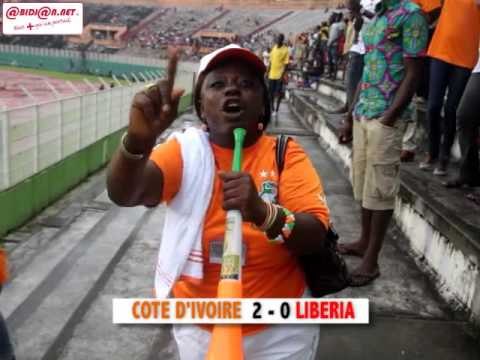 Eliminatoire Coupe du Monde 2018''Zone Afrique''/ Ambiance du match retour Cote d'ivoire - Liberia