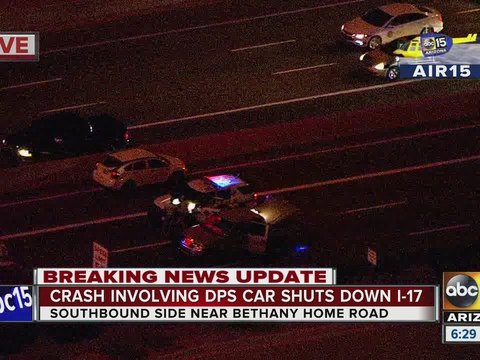 DPS trooper and prisoner hurt in crash on I-17 Wednesday