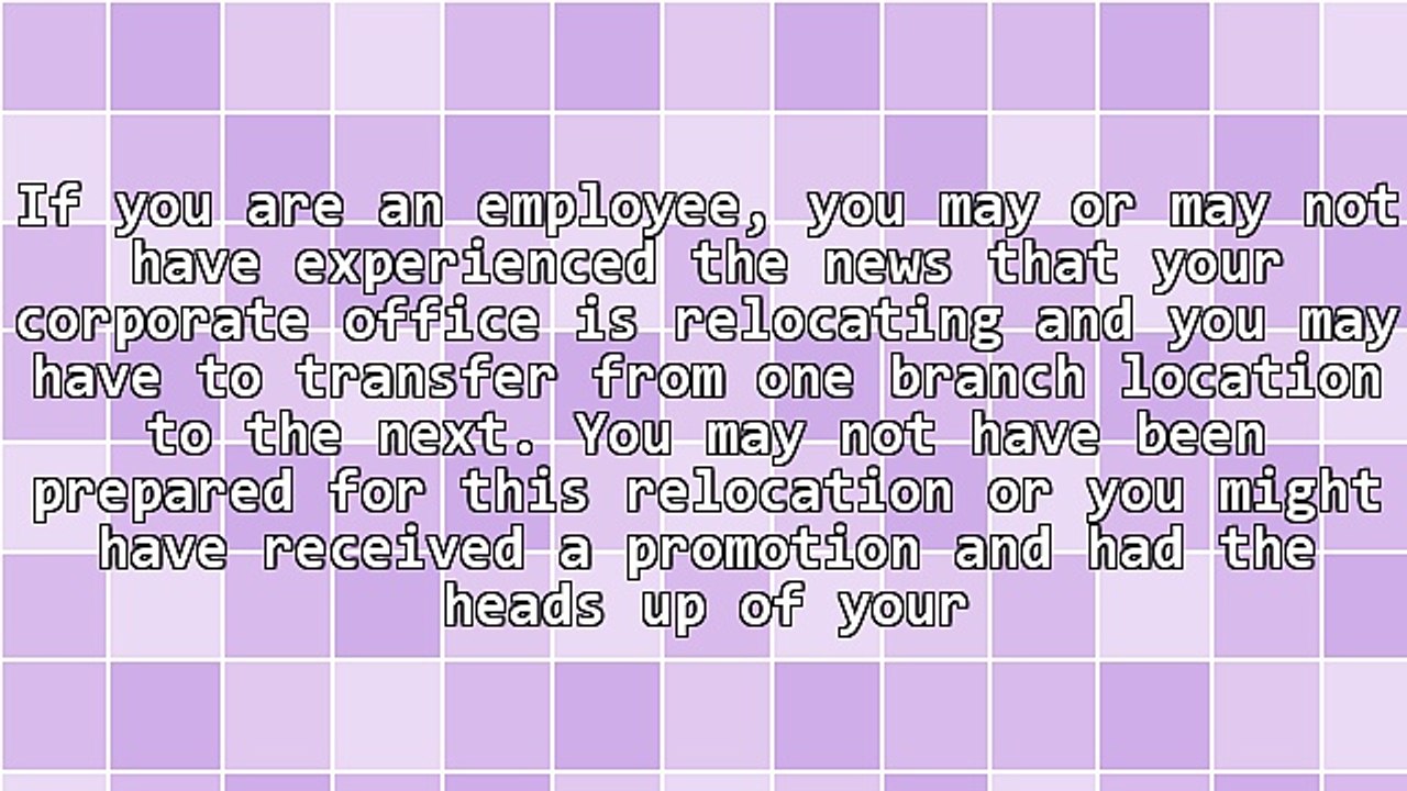 Corporate Relocation Companies