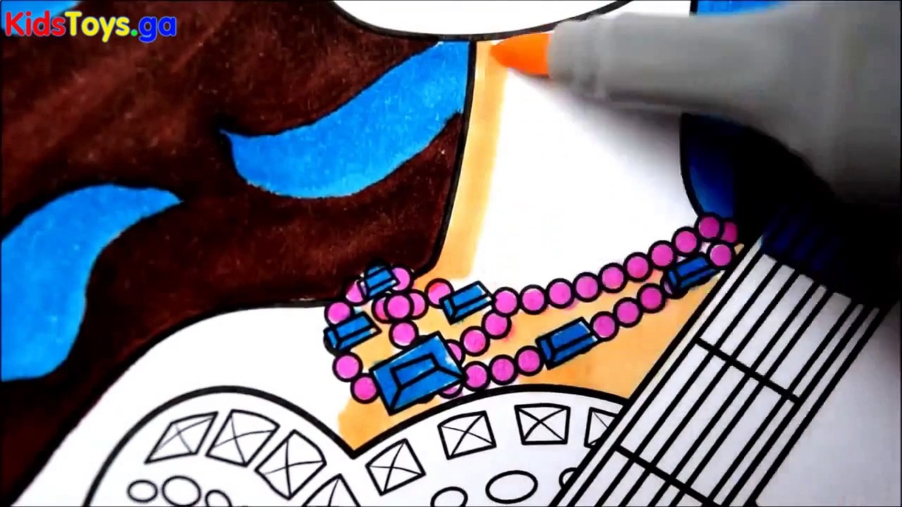 BARBIE Coloring Book Pages Rock N' Royals Kids Fun Acvities Learning Videos Kids Balloons Toys -