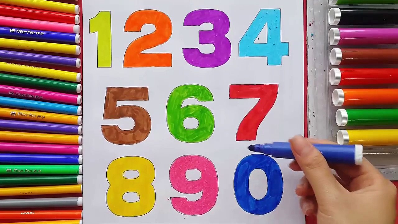 Learning Colors for Kids with Coloring Numbers and Painting Animals