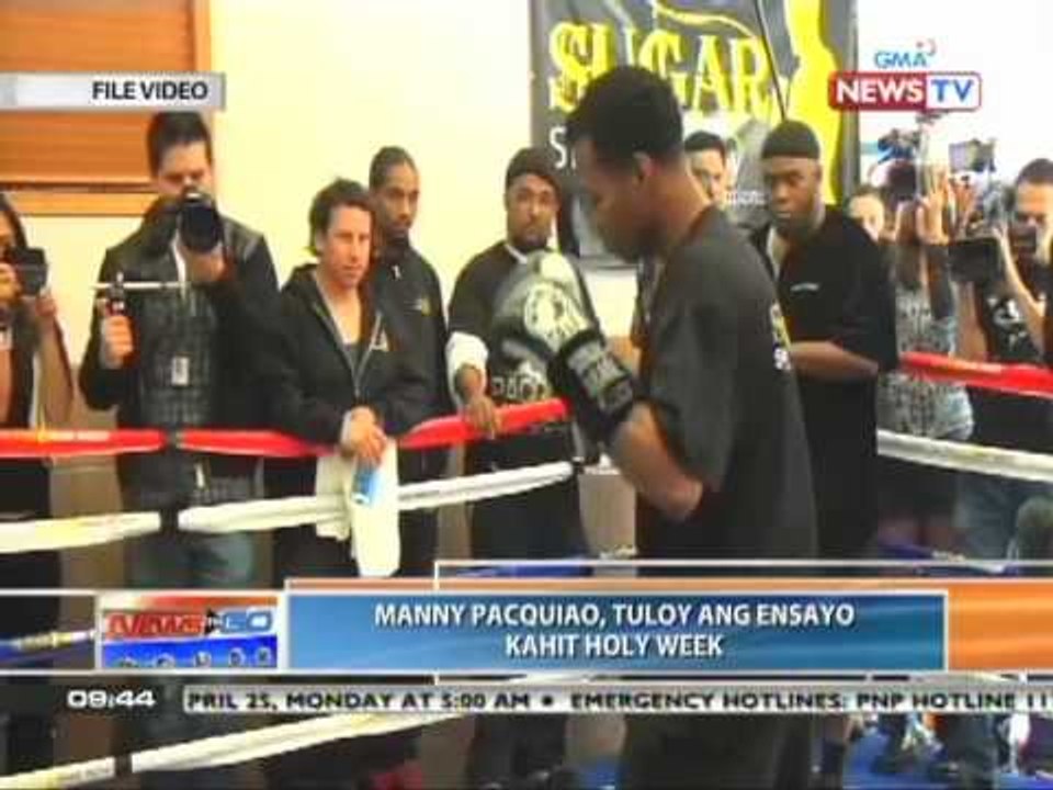 News to Go - Manny Pacquiao goes into final weeks of training before bout with Shane Mosley 4/18/11