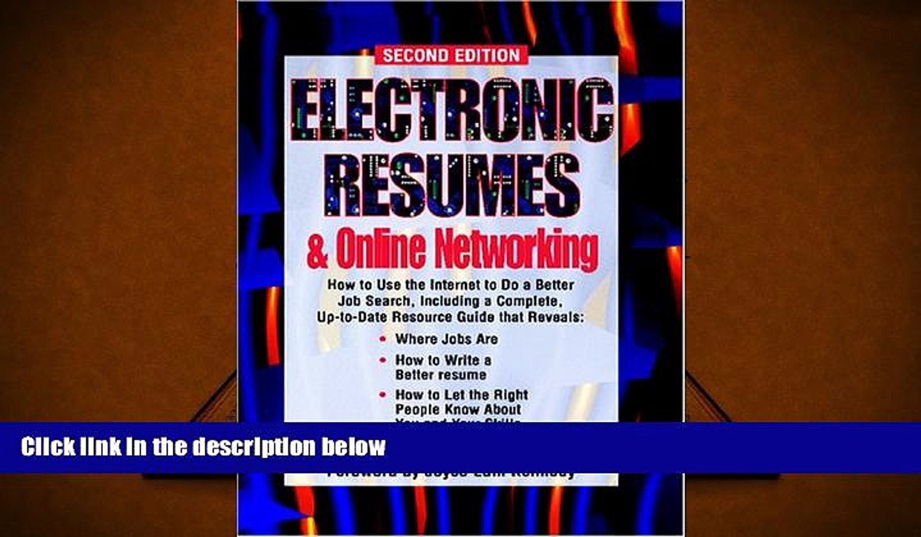 Download Electronic Resumes   Online Marketing,: Second Edition (Electronic Resumes   Online