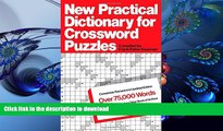 FREE [DOWNLOAD] New Practical Dictionary for Crossword Puzzles: More Than 75,000 Answers to