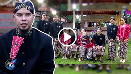 Berbusana Adat Jawa, Dhani Pertama Kali Foto Keluarga Lengkap - Cumicam 12 Januari 2017