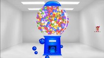Learn Colors Gumball Machine, Teeth Brush, Pacman   Children Kids Toddler Baby Play Videos