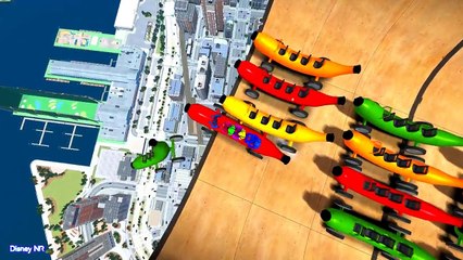 Learn Numbers - Banana Car for Kids in Color Spiderman Cartoon Videos with Colours for Children
