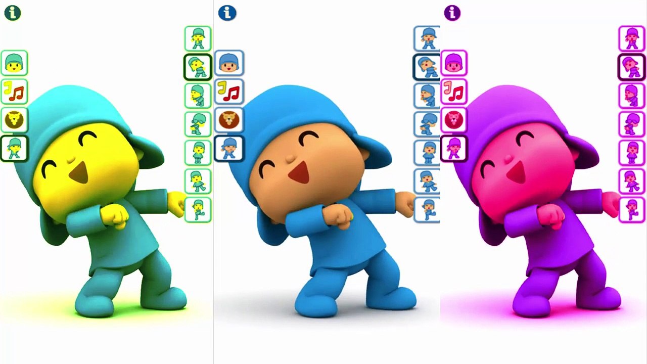 Baby Learn Colors with My Talking Pocoyo Colours for Kids Animation Education Cartoon Compilation P1
