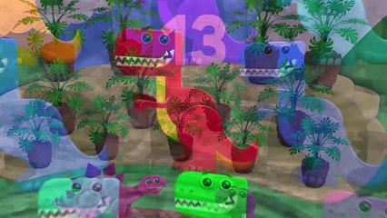 Dinosaur Counting Song - Kids learn numbers with Baby T-Rex & Stegosaurus