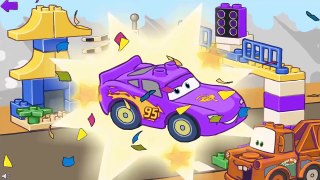 Learn Colors with Lightning McQueen VS Francesco Bernoulli Lego Disney Cars Educational Kids Games