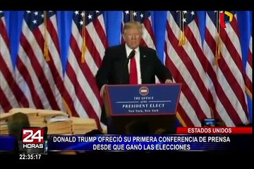 Donald Trump dio su primera conferencia de prensa como presidente electo