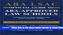 Read ABA LSAC Official Guide to ABA-Approved Law Schools, 2003 Best Book