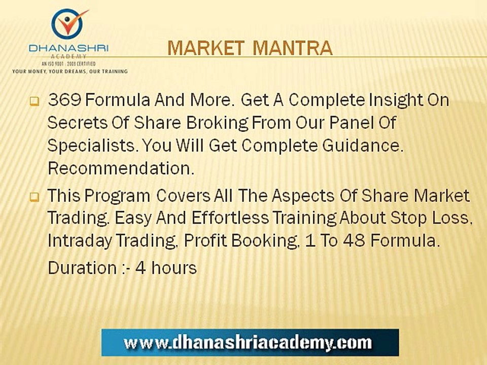Why choose us for Share Market Education and Coaaching in India