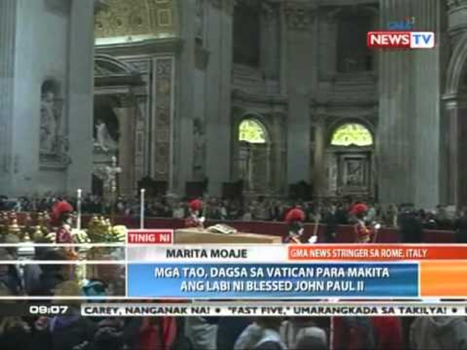 News To Go - Pilgrims honor Blessed John Paul II at the Vatican 5/2/11