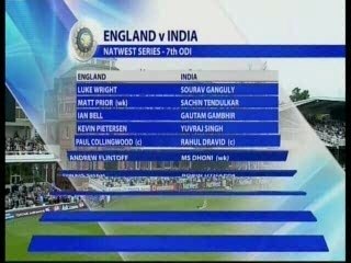 India V England 7th ODI 2007 P1