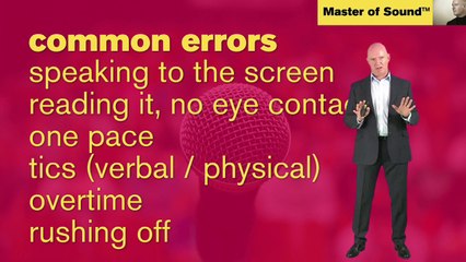 Powerful speaking Aids and common errors