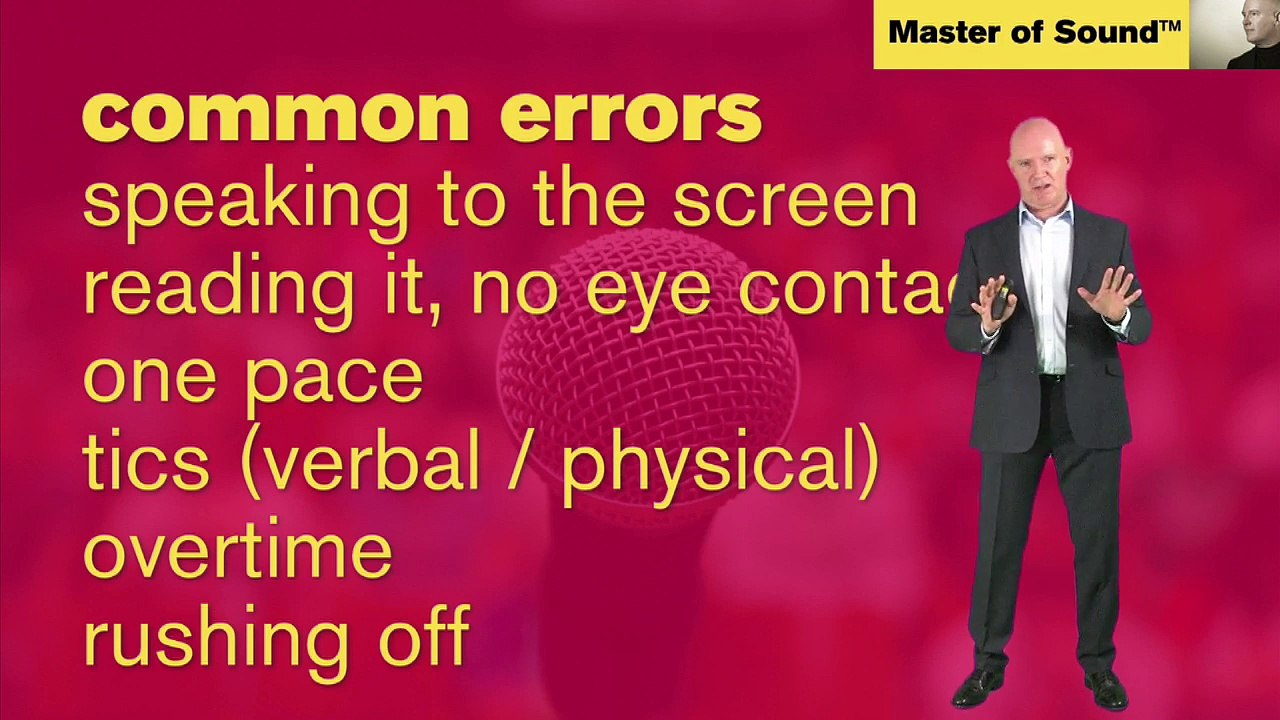 Powerful speaking Aids and common errors