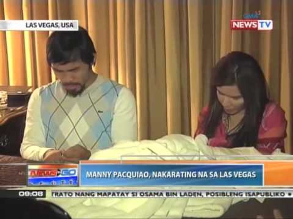 News To Go - Manny Pacquiao arrives in Las Vegas - 050311