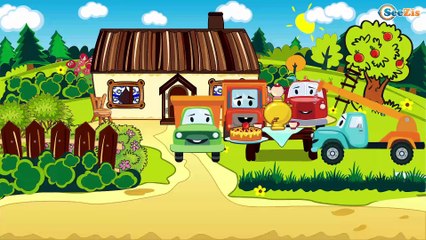 Carritos Para Niños - Camión de Bomberos y Ambulancia infantiles - Dibujo animado para Niños