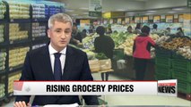 Korea's food price inflation rate ranks in OECD's top three for third straight month