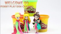 Play Doh Dresses Fairy Disney Princesses cinderella aurora bella - Play dough handmade fun for Kid