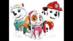Paw Patrol Coloring Pages for Kids I Everest, Sky, Marshall - Pups Coloring Page