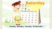 Kids Songs English : In a Week Sunday Monday Tuesday Wednesday Thursday Friday Saturday