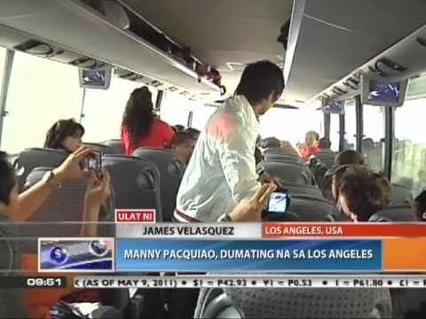 News to Go - Manny Pacquiao arrives in Los Angeles 5/10/11